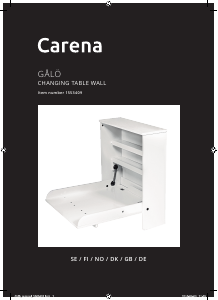 Manual Carena GALO Changing Table