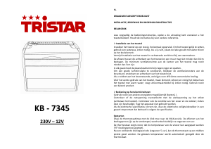 Manual de uso Tristar KB-7345 Nevera pasiva