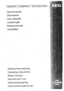 Mode d’emploi AEG FAVCOMP325W Lave-vaisselle