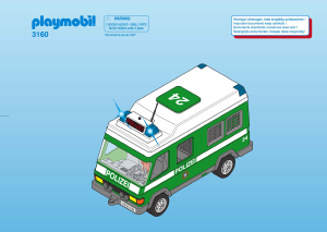 Bruksanvisning Playmobil set 3160 Police Polisbuss