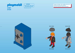 Manual de uso Playmobil set 3161 Police Ladrones y caja fuerte