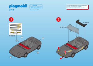 Manuale Playmobil set 3162 Police Macchina per la fuga