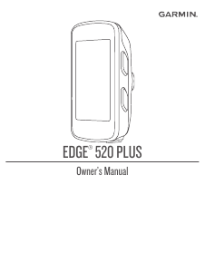Handleiding Garmin Edge 520 Plus Fietscomputer