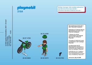 Manual de uso Playmobil set 3164 Police Policía en bicicleta