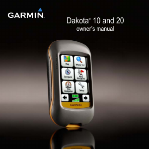 Handleiding Garmin Dakota 20 Handheld navigatiesysteem