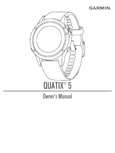 Manual Garmin Quatix 5 Smart Watch