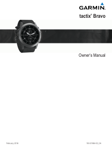 Handleiding Garmin tactix Bravo Smartwatch