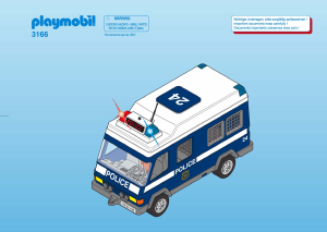 Manual de uso Playmobil set 3166 Police Furgón de la policía