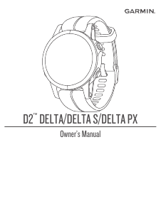 Manual Garmin D2 Delta PX Smart Watch