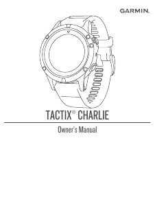 Manual Garmin tactix Charlie Smart Watch