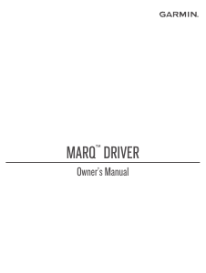 Manual Garmin Marq Driver Smart Watch