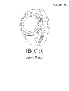 Manual Garmin fenix 5X Sports Watch