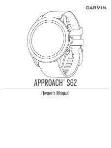Manual Garmin Approach S62 Sports Watch
