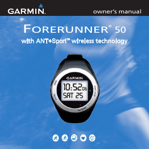 Manual Garmin Forerunner 50 Sports Watch