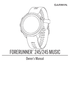 Manual Garmin Forerunner 245 Music Sports Watch