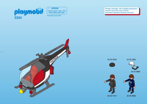 Manuale Playmobil set 3324 Police Elicottero della polizia