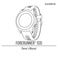 Manual Garmin Forerunner 935 Sports Watch