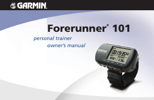 Handleiding Garmin Forerunner 101 Sporthorloge