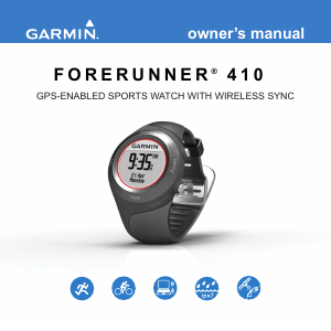 Manual Garmin Forerunner 410 Sports Watch