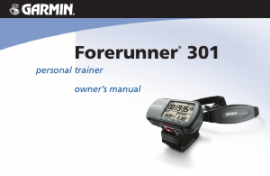 Handleiding Garmin Forerunner 301 Sporthorloge