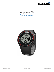 Handleiding Garmin Approach S3 Sporthorloge