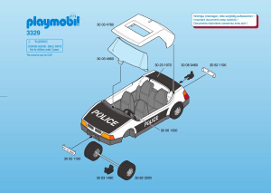 Manual Playmobil set 3329 Police Car