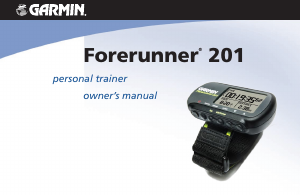 Manual Garmin Forerunner 201 Sports Watch