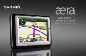 Manual Garmin Aera 560 Car Navigation