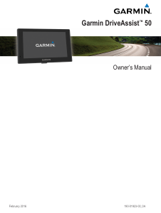 Manual Garmin DriveAssist 50 Car Navigation