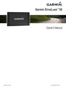 Manual Garmin DriveLuxe 50 Car Navigation