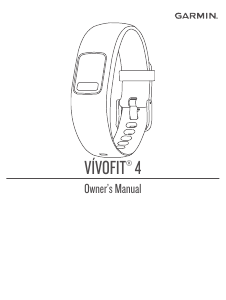 Manual Garmin vivofit 4 Activity Tracker