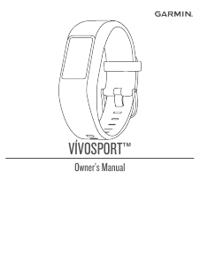 Handleiding Garmin vivosport Activity tracker