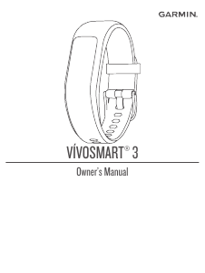 Manual Garmin vivosmart 3 Activity Tracker