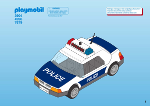 Bruksanvisning Playmobil set 3904 Police Polisbil