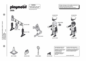 Manual de uso Playmobil set 3906 Police Control de tráfico de policía