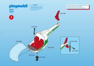 Mode d’emploi Playmobil set 3907 Police Aerial Police Unit