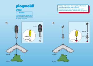 Manuale Playmobil set 3982 Police Strade incrocio con semafori