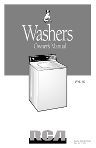 Manual RCA YVXR1040V1WW Washing Machine