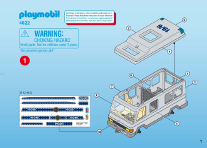 Manual Playmobil set 4022 Police Van