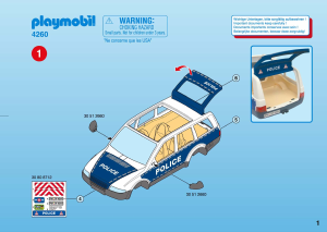 Handleiding Playmobil set 4260 Police Politiewagen