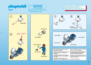 Hướng dẫn sử dụng Playmobil set 4261 Police Xe máy
