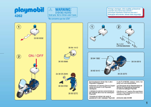 Instrukcja Playmobil set 4262 Police Motocykl