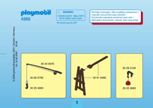 Manual de uso Playmobil set 4265 Police Ladrones de joyas