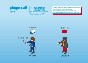 Manual de uso Playmobil set 4268 Police Efectivo ladrón detenido