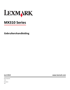 Handleiding Lexmark MX310dn Multifunctional printer