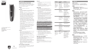 说明书 飞利浦 HC5690 理发推子