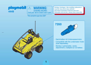 Manual de uso Playmobil set 4449 Police Vehículo anfibio de ladrón