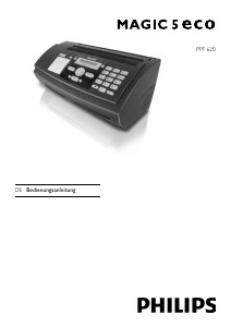 Bedienungsanleitung Philips PPF620E Magic 5 Eco Faxmaschine