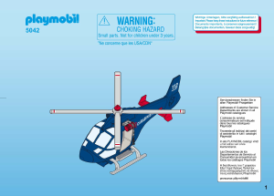 Használati útmutató Playmobil set 5042 Police Helikopter