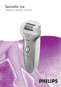 Manual Philips HP6493 Satinelle Ice Epilator